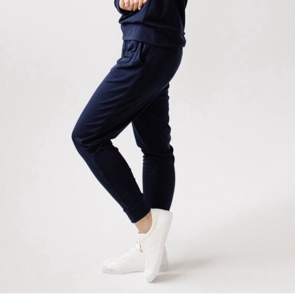 Cozy Earth Brushed Bamboo Joggers Women’s XL Navy Soft Loungewear Soft Cozy - Picture 2 of 13